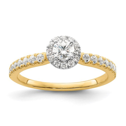 14K Diamond  Twsited Complete Promise/Engagement Ring